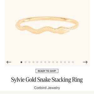 ***ISO*** Catbird 14k Sylvie Snake Stacking Ring